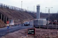Der neue Grenz&uuml;bergang in Dankmarshausen (30.01.1990)
